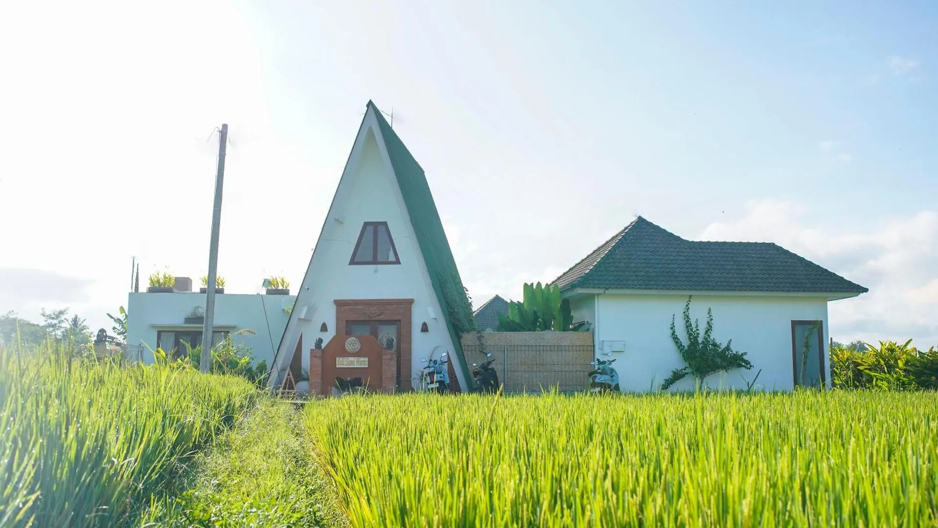 컨트리하우스 New 1Br Villa In A Quiet Place Surounding By Ricefields 우붓